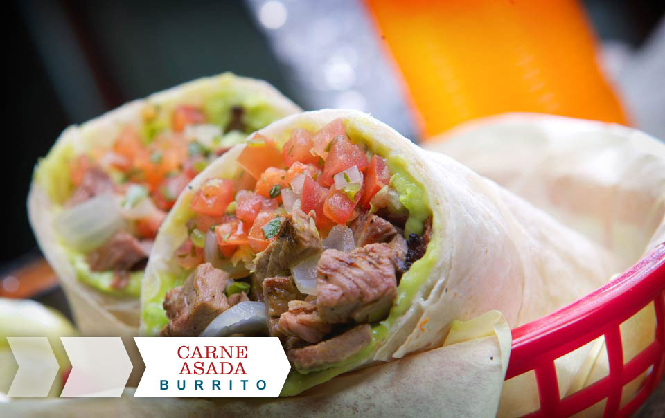 carne asada burritos.